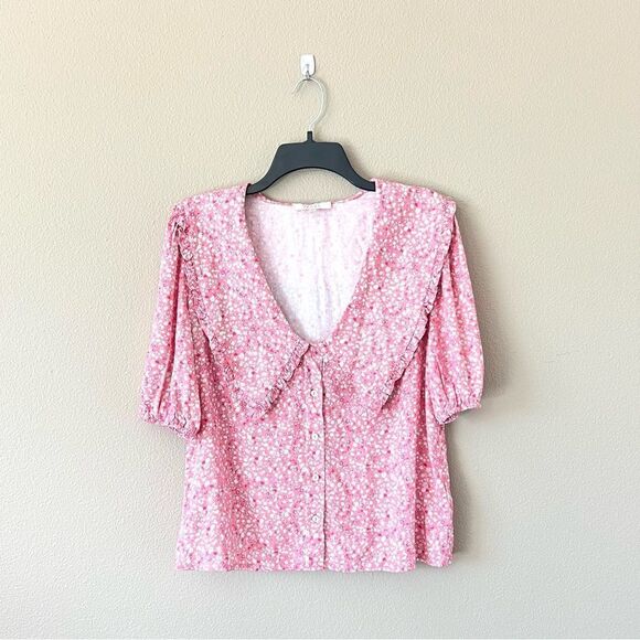 WAYF Amie Button Up Blouse - Picture 7 of 14